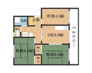 スカイハイツの物件間取画像